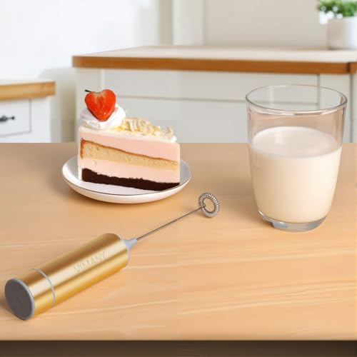Milk Frother Handheld (Gold)