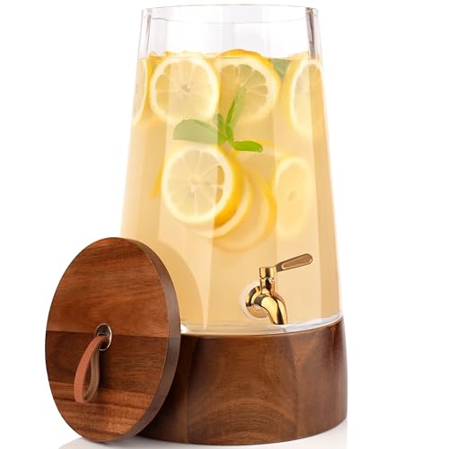 Glass Drink Dispenser with Spigot (1.72 Gallon)