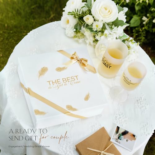 Wedding Gifts for Couples 2026 (Frosted First Toast / Set of 2（Gift box）)