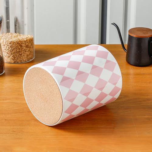 Kitchen Utensil Holder (Diamond Pink / 6.3 Inch)
