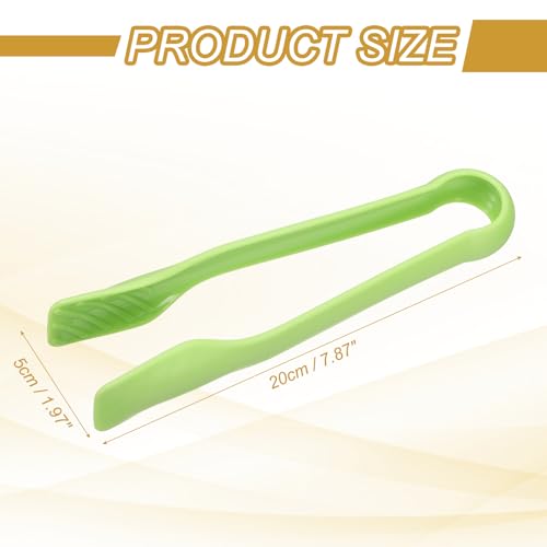 8 Pcs Toaster Tongs (8 Inch / Green)