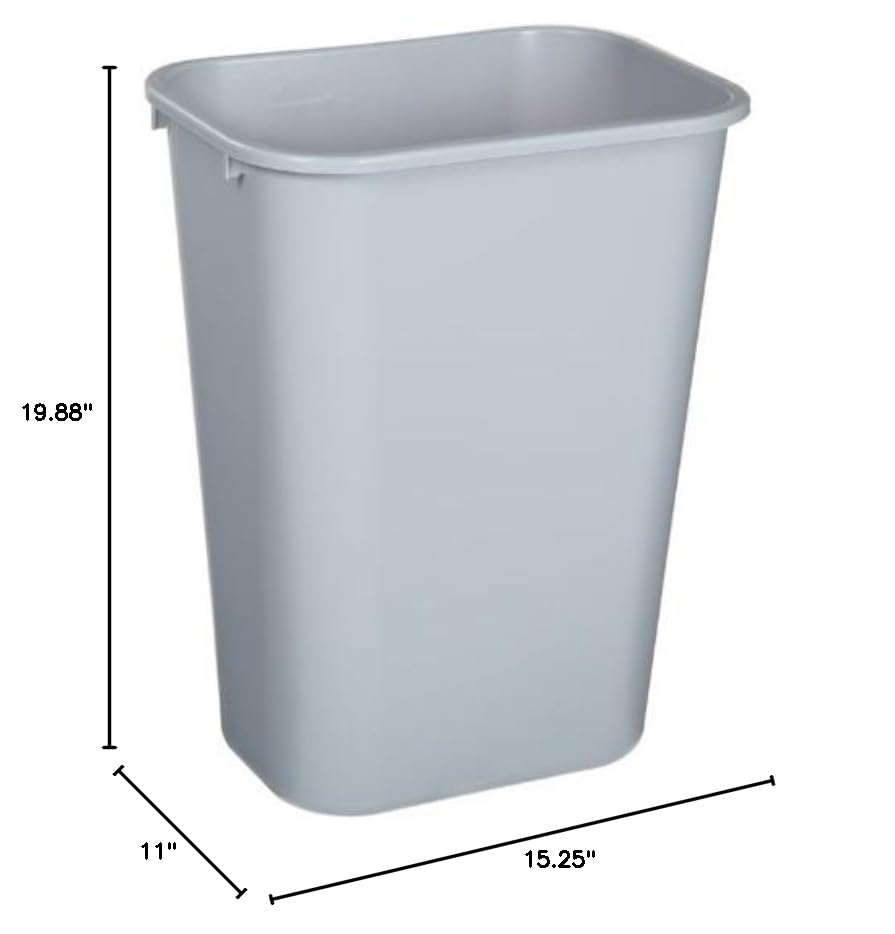 Deskside Wastebasket (10.25 Gallons / Gray)