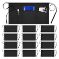 12 Pack Server Apron with 3 Pockets for Men Women