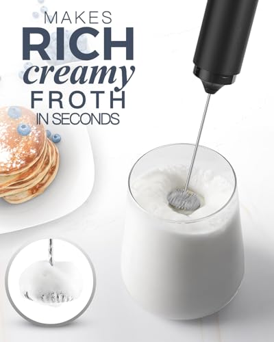 Rechargeable Milk Frother USB (black-3)