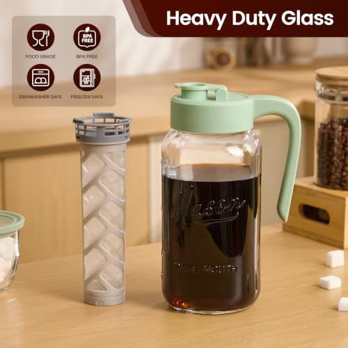Cold Brew Coffee Maker Glass (64oz / Green)