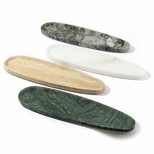 Natural Marble Vanity Tray (White)