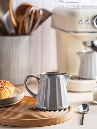 Ceramic Creamer Pitcher (10 Ounces / Gray)