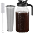 Cold Brew Coffee Maker Pitcher (Black / 64 Ounces)