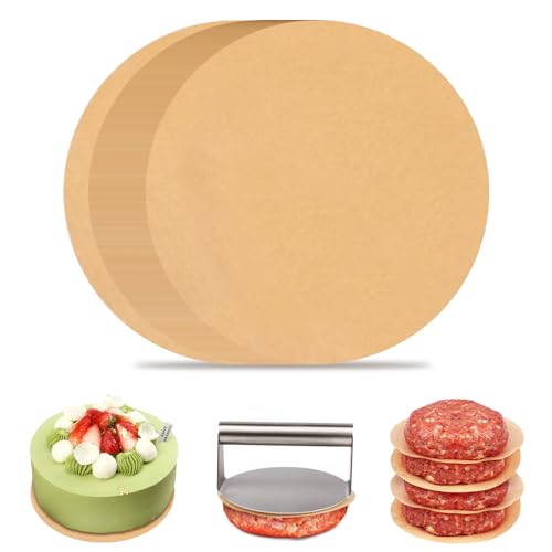 220pcs 7 Inch Parchment Paper Rounds for Springform Pan and Cake Pan (7inch-220pcs / Unbleached)