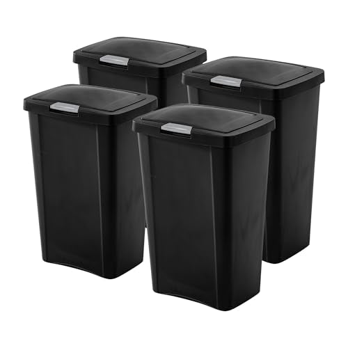 13 Gallon TouchTop™ Wastebasket (13 Gallon / Black)