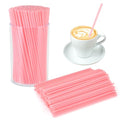 500 Pcs Pink Coffee Stir Sticks Set Coffee Stirrers Holder Acrylic Stir Stick Holder Bar Straws Cocktail Straws Drink Stirrers for Coffee Bar Cocktail Milk Tea Restaurant Home Kitchen Party Supplies (Pink / 500 Pcs)