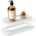 Water Absorbing Stone Tray (8.3" X 4"-white-b)
