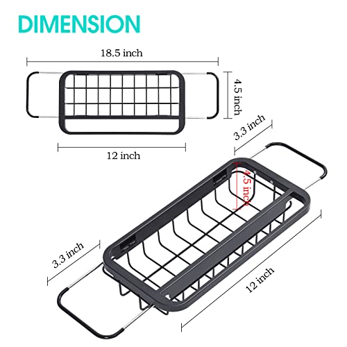 Expandable Sink Caddy with Dish Towel Bar (Small)