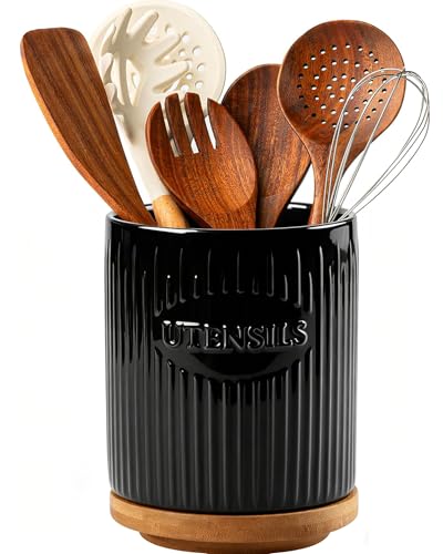 360° Rotating Utensil Holder (Black)