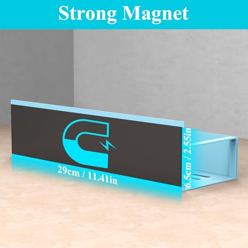 Metal Magnetic Spice Rack for Refrigerator Blue (4 Pack / Blue)