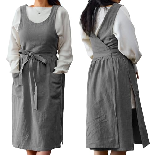 Everyday Linen Cross (Stone Gray)