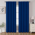 Royal Blue Blackout Curtains 63 inch Length 2 Panels Set (Royal Blue / 52"W x 63"L (Pack of 2))