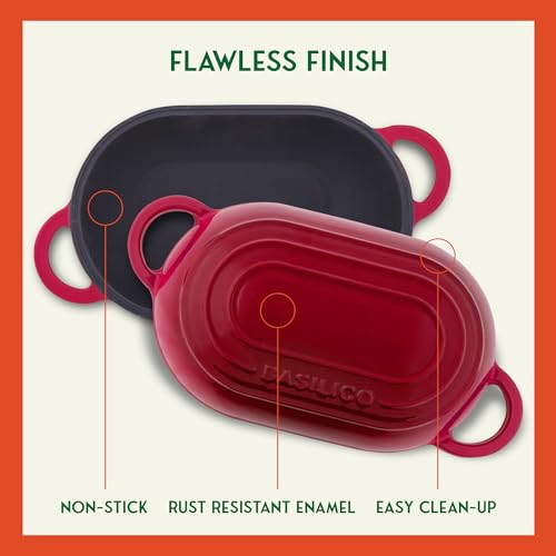 Enameled Cast Iron Bread Oven 2 Qt (Red)