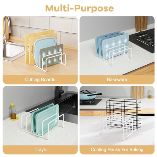 Cutting Board Organizer Storage (2pc, White)