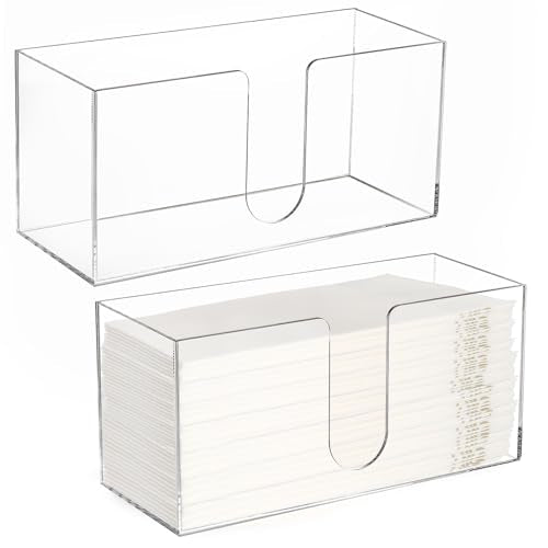2 Pack Acrylic Paper Towel Holder