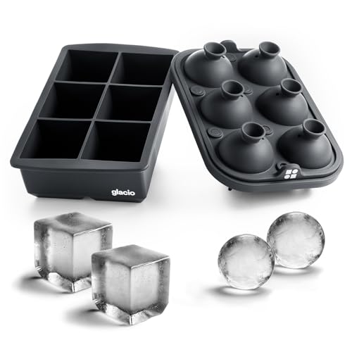Ice Cube Molds (Charcoal & 6 cube)