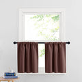 RV Curtains for Camper Windows (Chocolate Brown / 34"W x 24"L (Pack of 2))