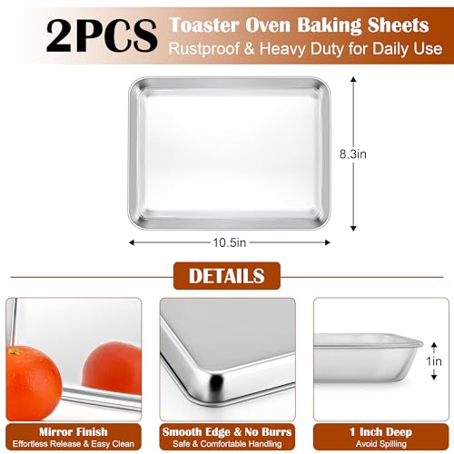 Small Baking Sheet with Wire Rack (10.5''x8.3'')