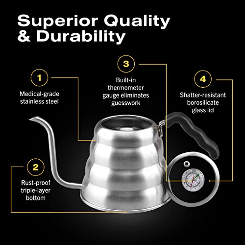 Gooseneck Kettle Stovetop (1.3 Quarts)