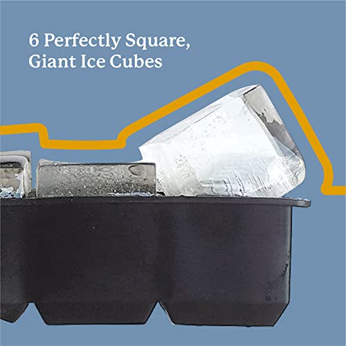 Large Silicone Premium Ice Trays (Gray / 4 Sphere/6 Cube)