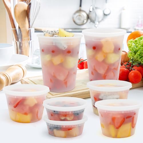 Deli Containers with Lids 48 Sets