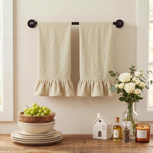 Beige Kitchen Towels Set of 2 (Beige / Retro)