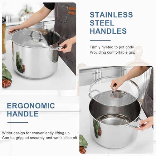 Stainless Steel Stock Pot (24 Quarts)