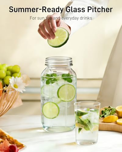 64 oz Mason Jar Pitcher (Purple / 64 Ounces)