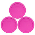 7201-PC (4-Cup) Pink Food Storage Lid (3-Pack) - Made in USA (Pink)