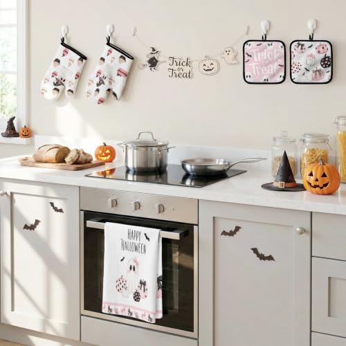 Halloween Pink Kitchen Decor Set (Pink Ghost Halloween)