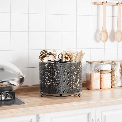 360° Rotating Utensil Caddy (Black)