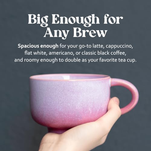 Pink Floral Coffee Mug (Astral Bloom)