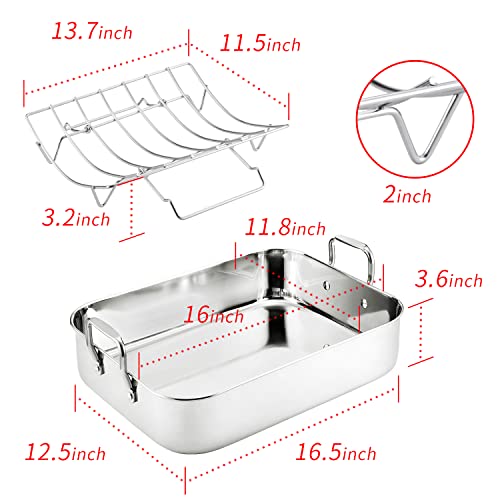 Roasting Pan with Rack (16.5INCH)