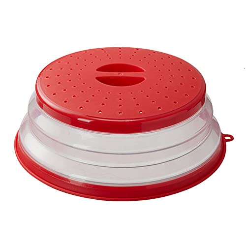 Collapsible Microwave Splatter Cover (red)