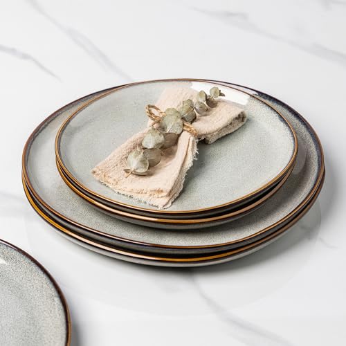 Ceramic Plates Set of 6 (Green Wheat / 8.5 Inch)
