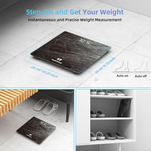 Digital Bathroom Scale (Gray 400lb)