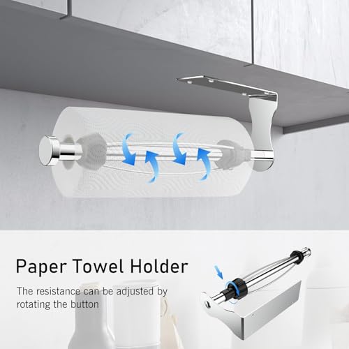 Paper Towel Holder (Bright Silver)