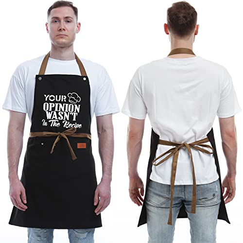 Funny Chef Apron Gifts For Men (Your Opinion Wasn't in the Recipe)