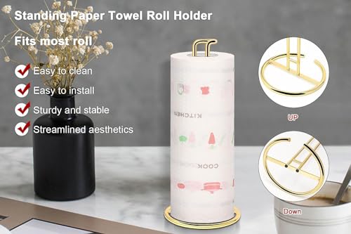 Paper Towel Holder (Gold)