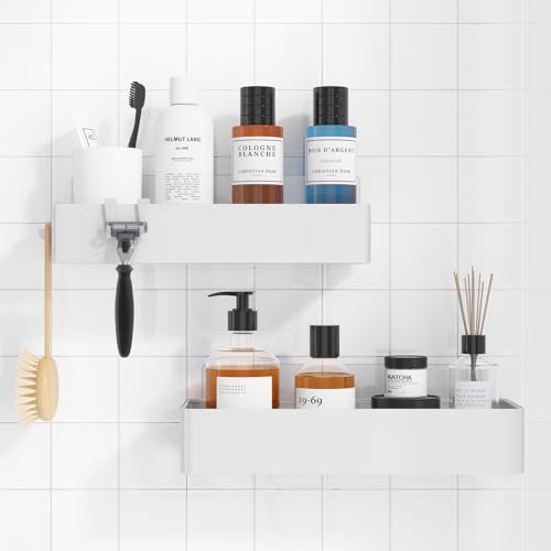 Shower Caddy Adhesive (White / Large)