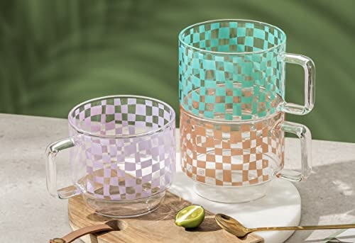 Glass Mug Cup (Purple)