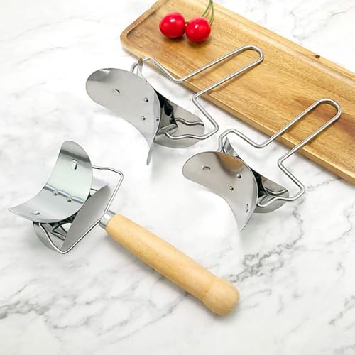 Stainless Steel Large Dumpling Skin Dough Circle Roller Machine Cutters Home Baking Maker Kitchen Pie Pizza Pastry Rolling Tools