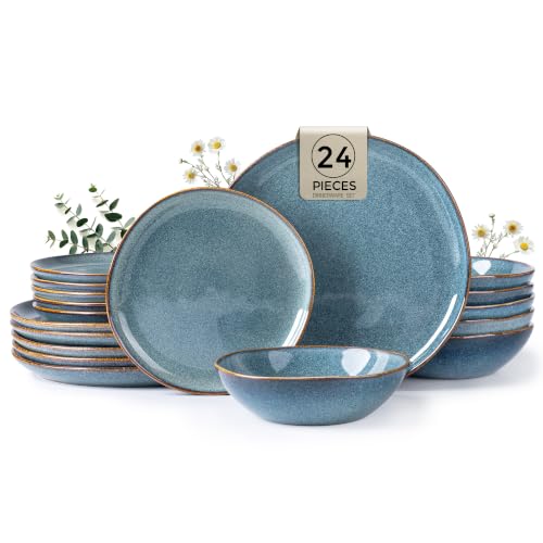 Ceramic Dinnerware Sets for 8 (Sky Blue / Service for 8)