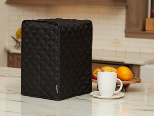 Stand Mixer Cover (Black Quilted Polyester / 10W x 8D x 16H)