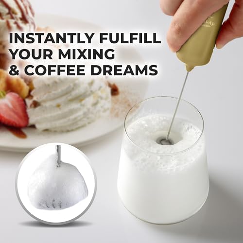 Mini & Mighty Milk Frother Wand (Aura Gold / Mini Frother)